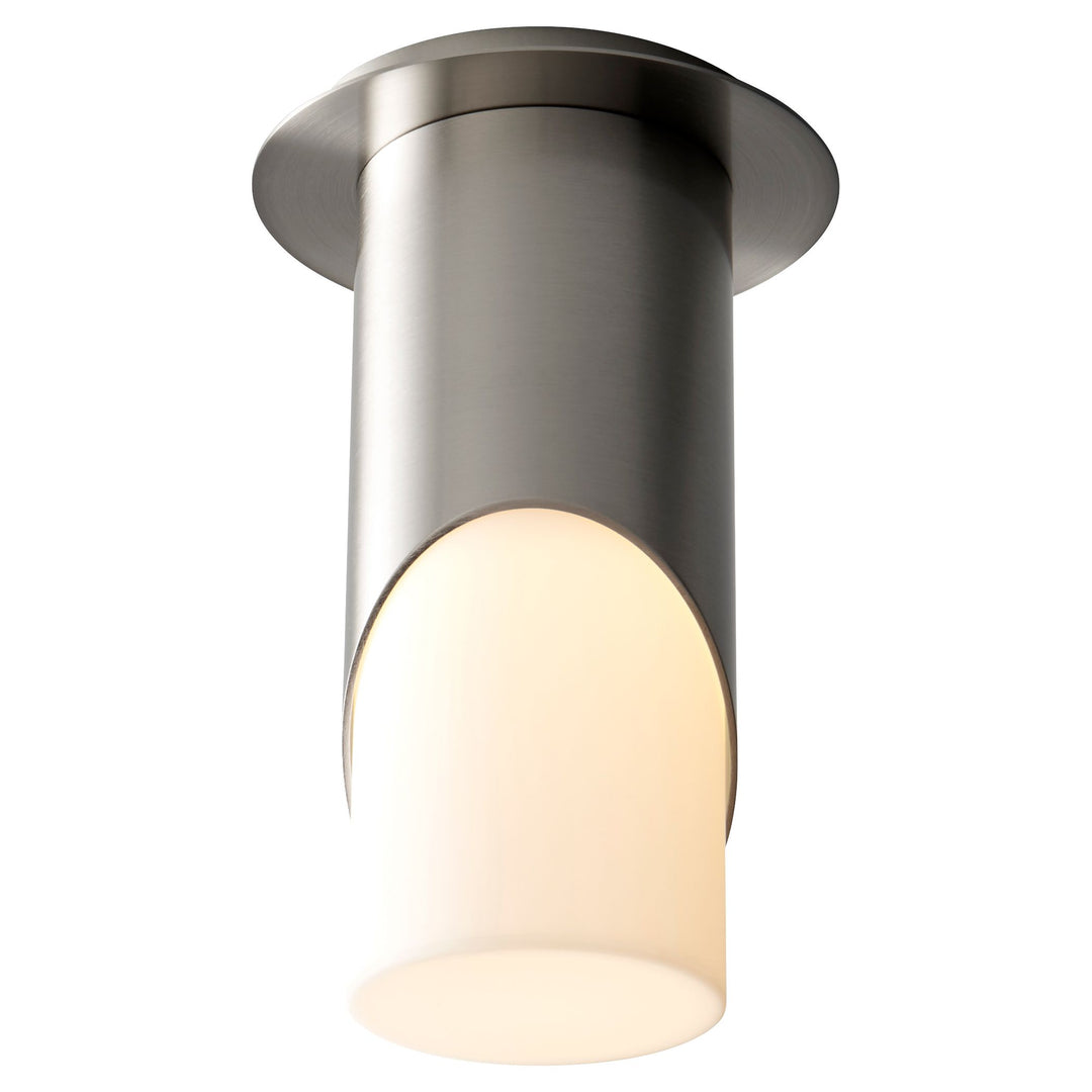 ELLIPSE Large Acrylic Ceiling Mount -3500k- Satin Nickel