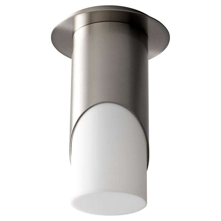 ELLIPSE Large Acrylic Ceiling Mount -2700k- Satin Nickel