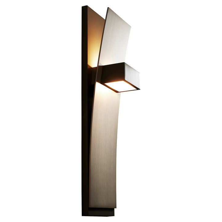DARIO  Wall Sconce -3000k- Black/Satin Nickel