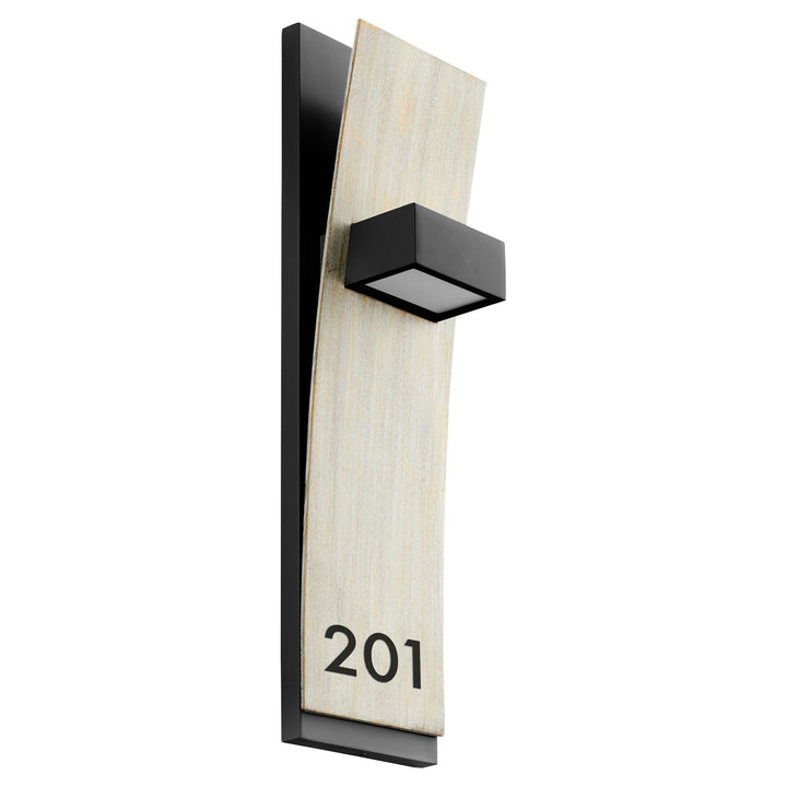 DARIO  Wall Sconce -3000k- Black/Satin Nickel