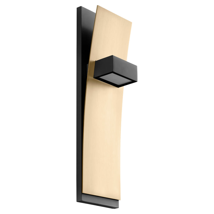 DARIO  Wall Sconce -3000k- Black/Aged Brass