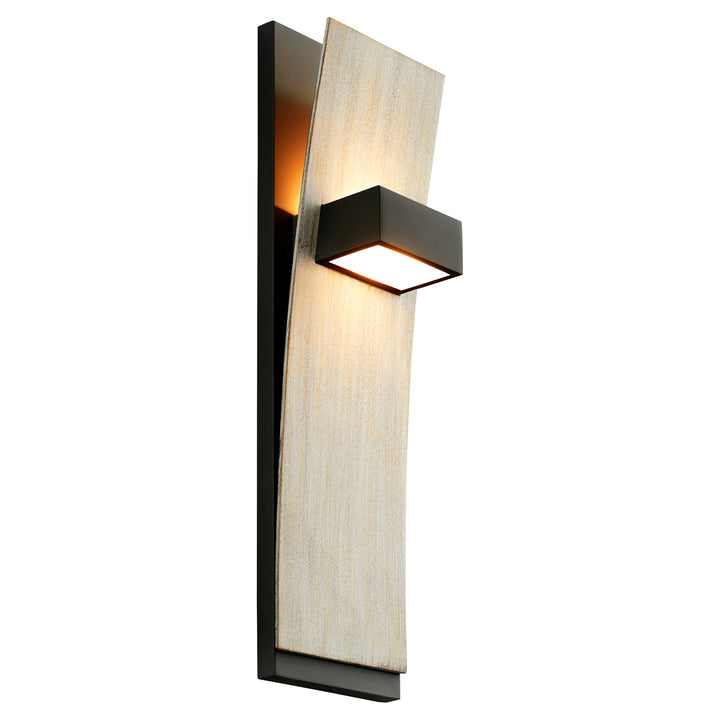 DARIO  Wall Sconce -3000k- Black/Weathered Oak