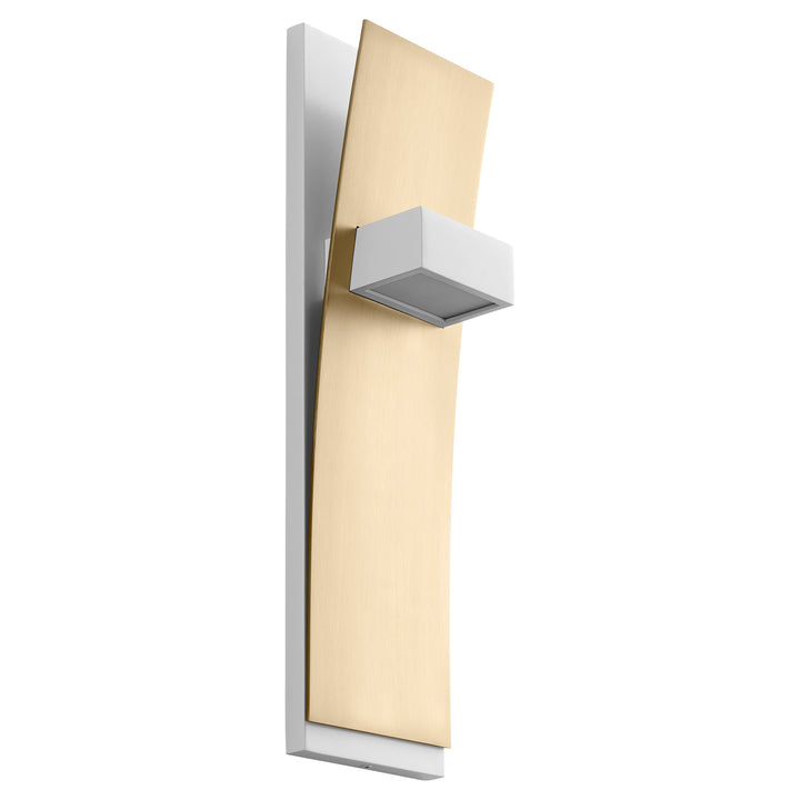 DARIO  Wall Sconce -3000k- White/Aged Brass