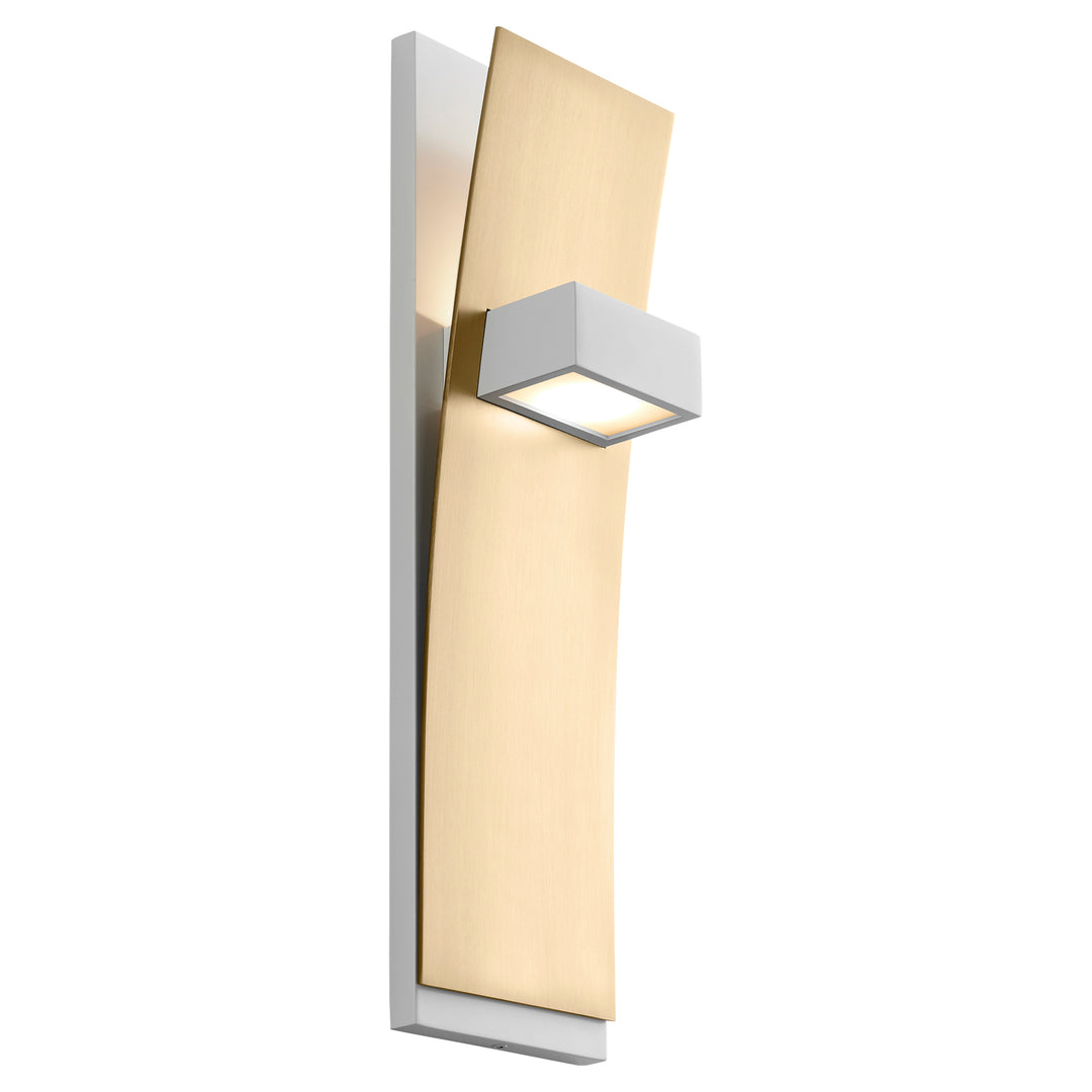 DARIO  Wall Sconce -3000k- White/Aged Brass