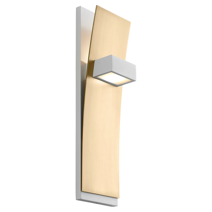 DARIO  Wall Sconce -3000k- White/Aged Brass
