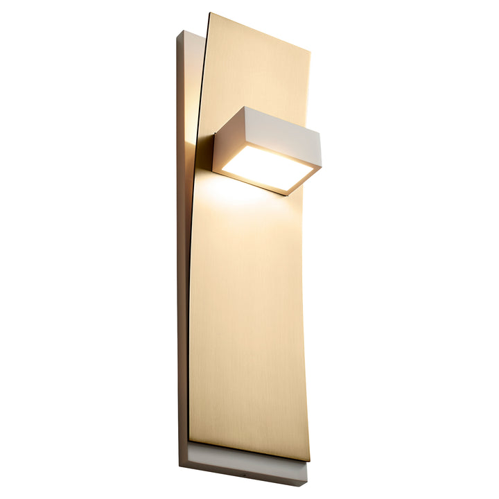 DARIO  Wall Sconce -3000k- White/Aged Brass