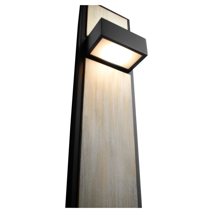 GUAPO  Wall Sconce -3000k- Black/Weathered Oak