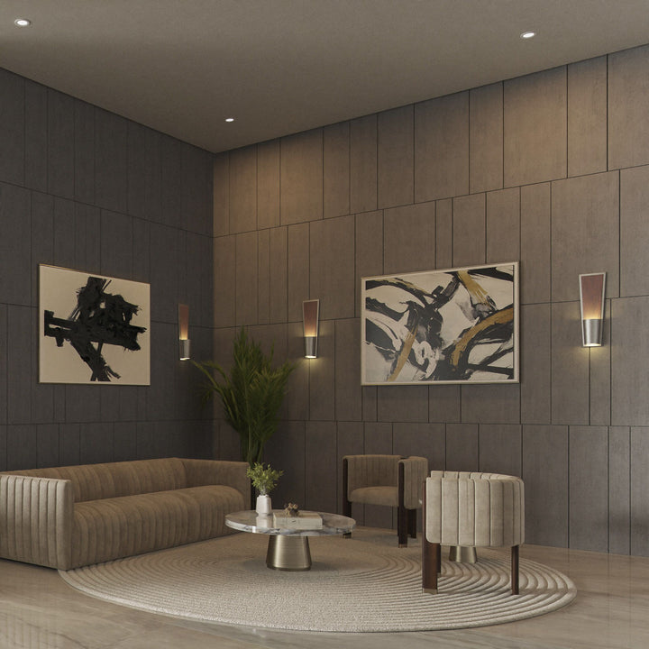 FAVERO  Wall Sconce -3000k- Satin Nickel