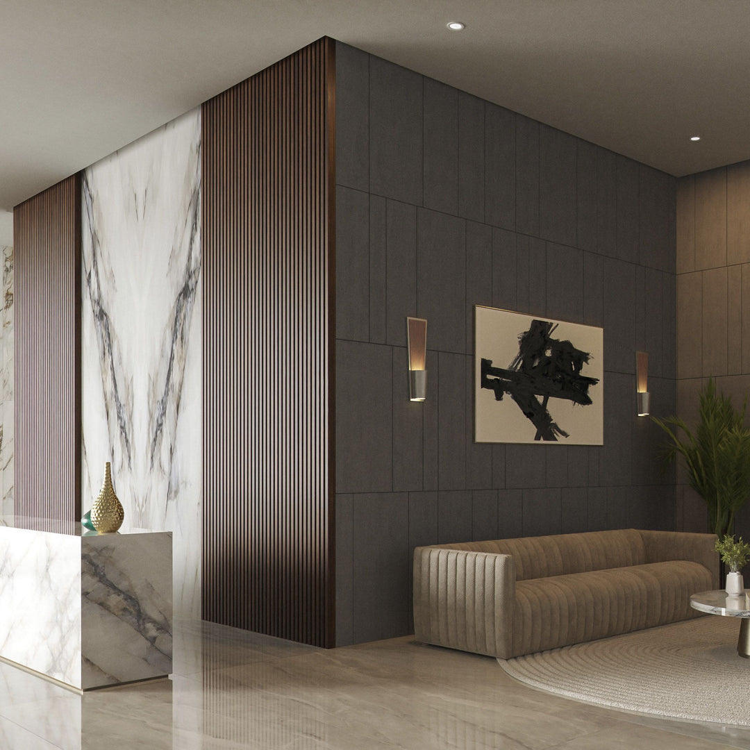 FAVERO  Wall Sconce -3000k- Satin Nickel