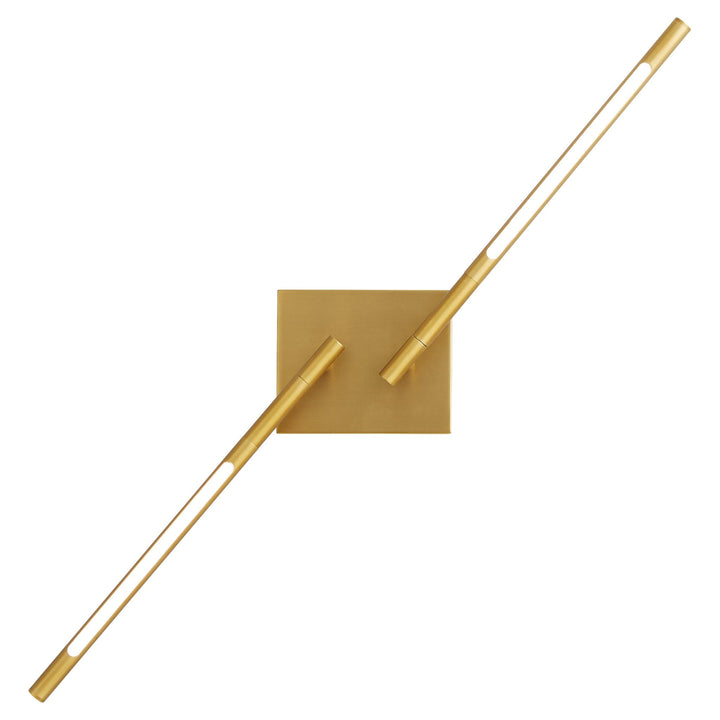 PALILLOS Two Light CCT Wall Mount - Aged Brass
