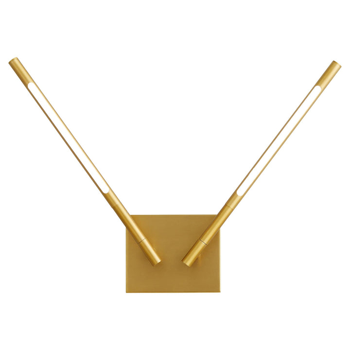 PALILLOS Two Light CCT Wall Mount - Aged Brass