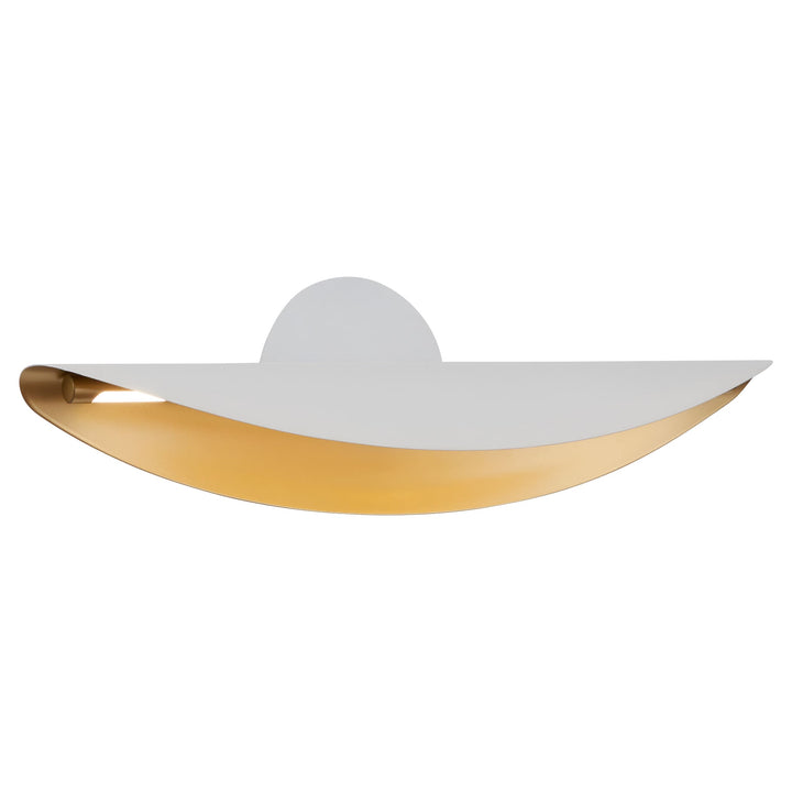 PIVOT CCT Sconce - White/Aged Brass