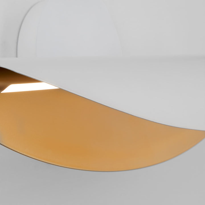 PIVOT CCT Sconce - White/Aged Brass
