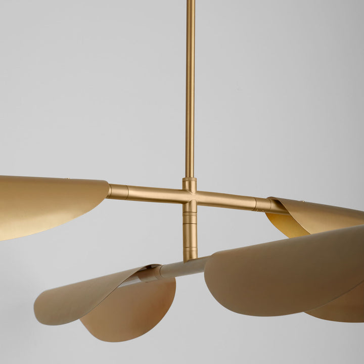 PIVOT CCT Four Light Chandelier - Aged Brass