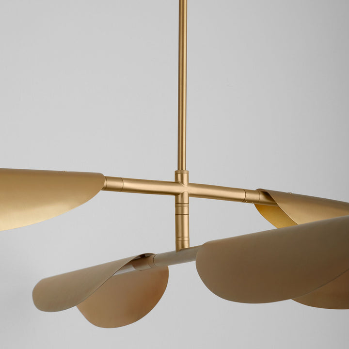 PIVOT CCT Four Light Chandelier - Aged Brass