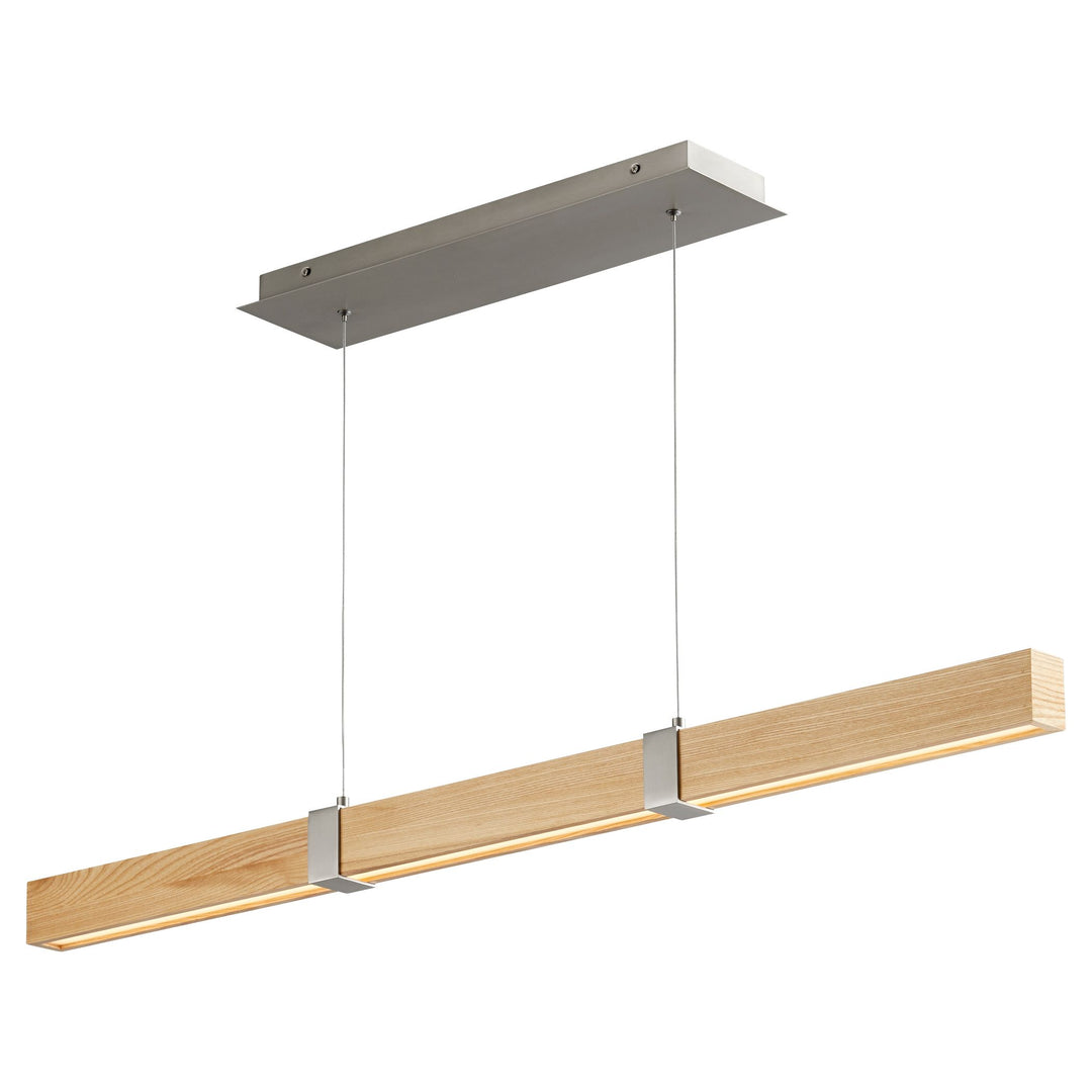 DECCA 48" -3000k- White Oak / Satin Nickel