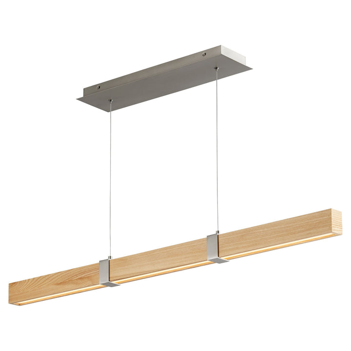 DECCA 48" -3000k- White Oak / Satin Nickel