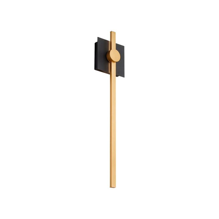 ZORA 24" Wall Sconce -3000k- Black/Industrial Brass