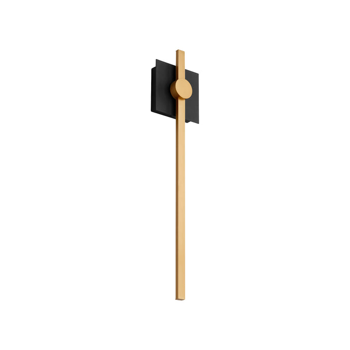 ZORA 24" Wall Sconce -3000k- Black/Industrial Brass