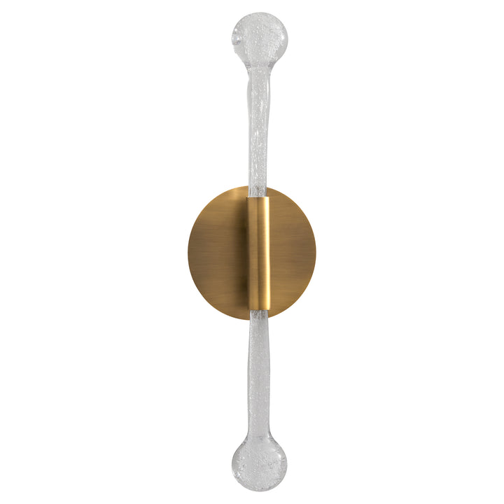 MANHATTAN Two Light 5CCT Sconce - Brushed Brass