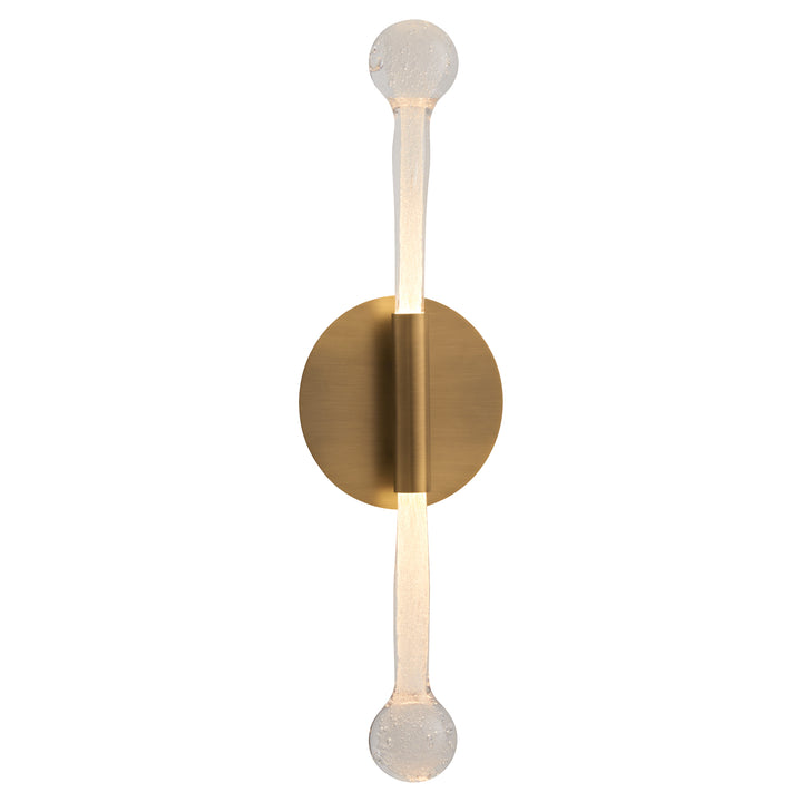 MANHATTAN Two Light 5CCT Sconce - Brushed Brass