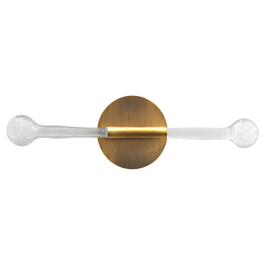 MANHATTAN Two Light 5CCT Sconce - Brushed Brass