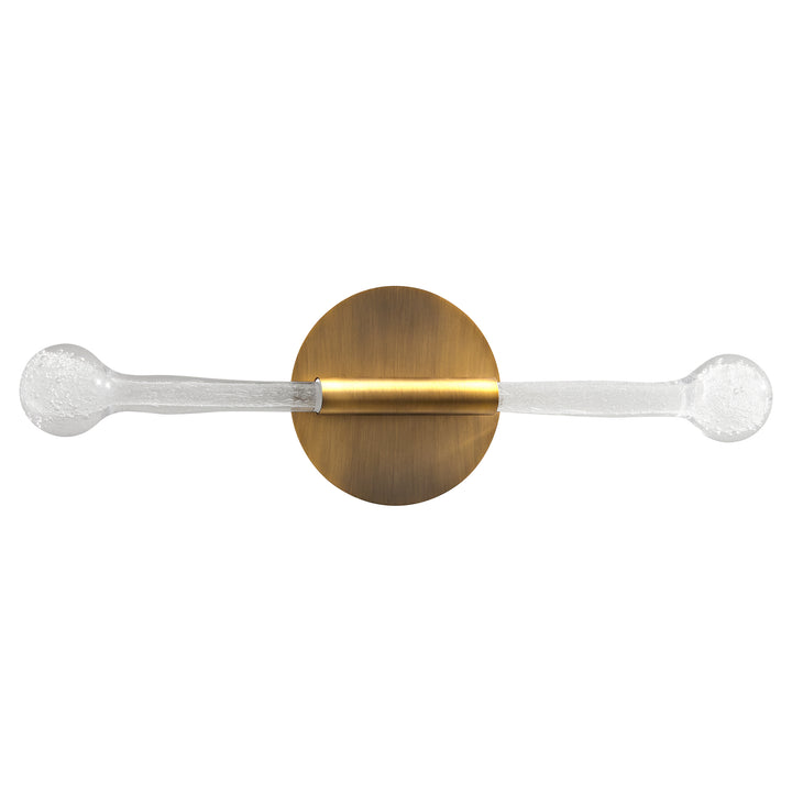 MANHATTAN Two Light 5CCT Sconce - Brushed Brass