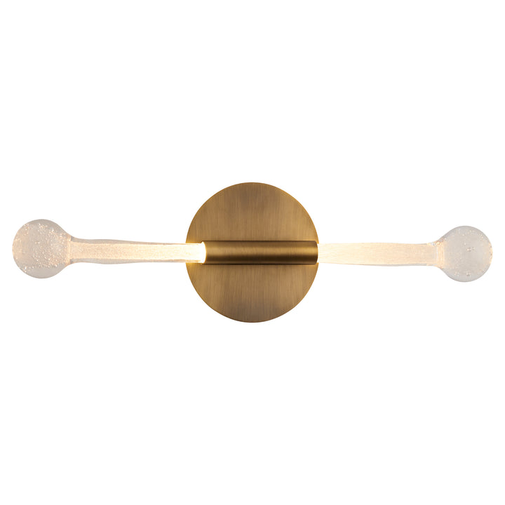 MANHATTAN Two Light 5CCT Sconce - Brushed Brass
