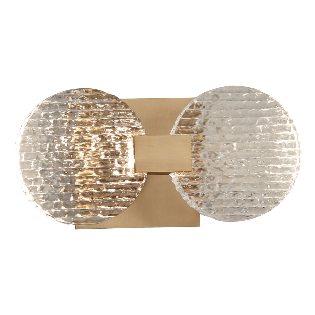 AXIOM Two Light CCT Wall Mount - Aged Brass