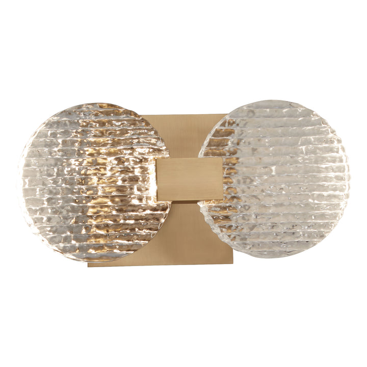 AXIOM Two Light CCT Wall Mount - Aged Brass