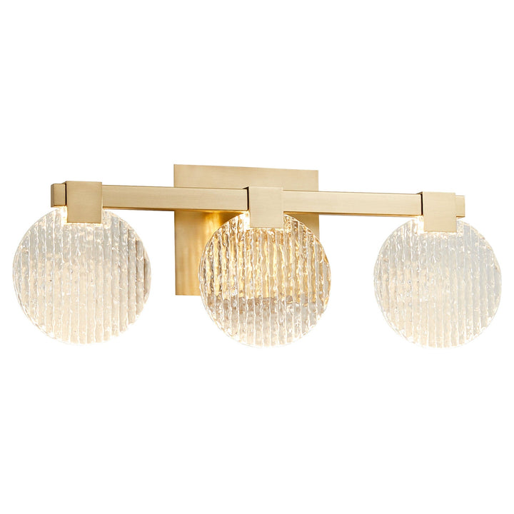 AXIOM Three Light CCT Vanity - Aged Brass