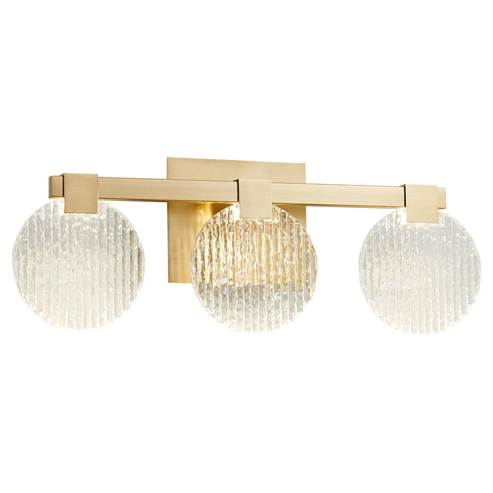 AXIOM Three Light CCT Vanity - Aged Brass