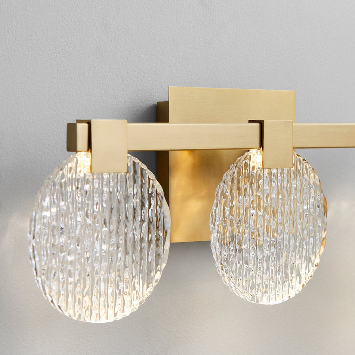 AXIOM Three Light CCT Vanity - Aged Brass