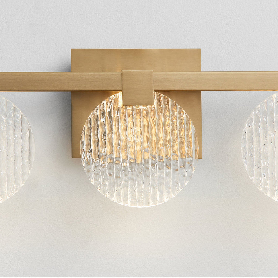 AXIOM Three Light CCT Vanity - Aged Brass