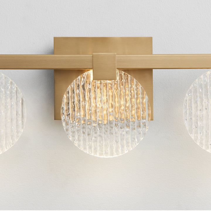AXIOM Three Light CCT Vanity - Aged Brass
