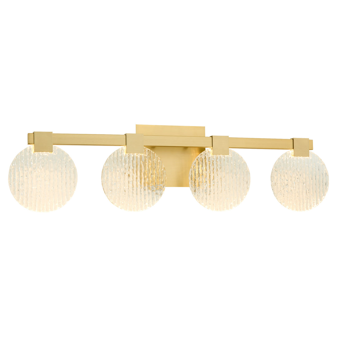 AXIOM Four Light CCT Vanity - Aged Brass