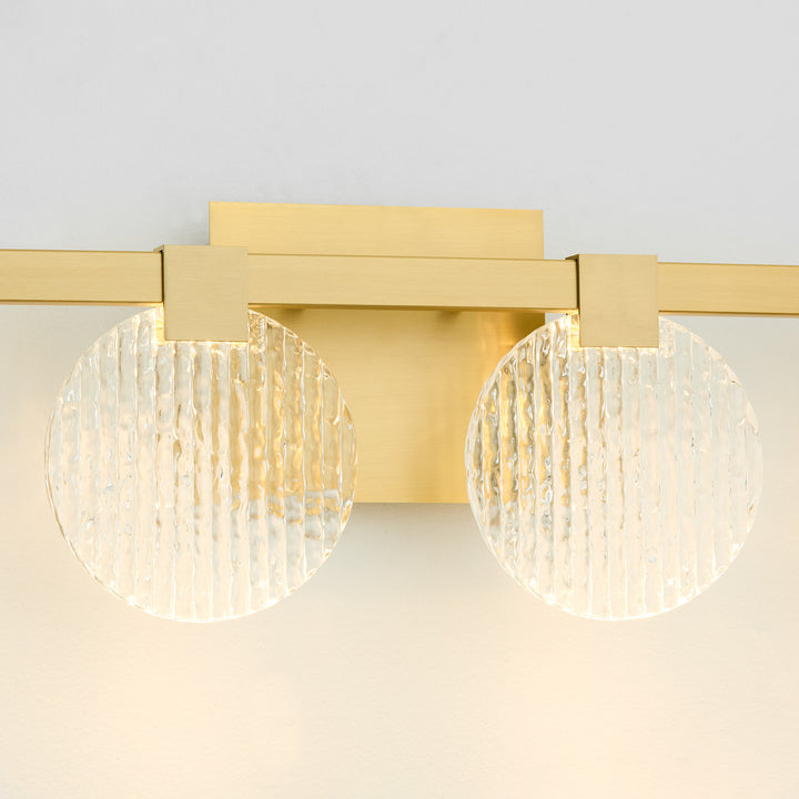 AXIOM Four Light CCT Vanity - Aged Brass