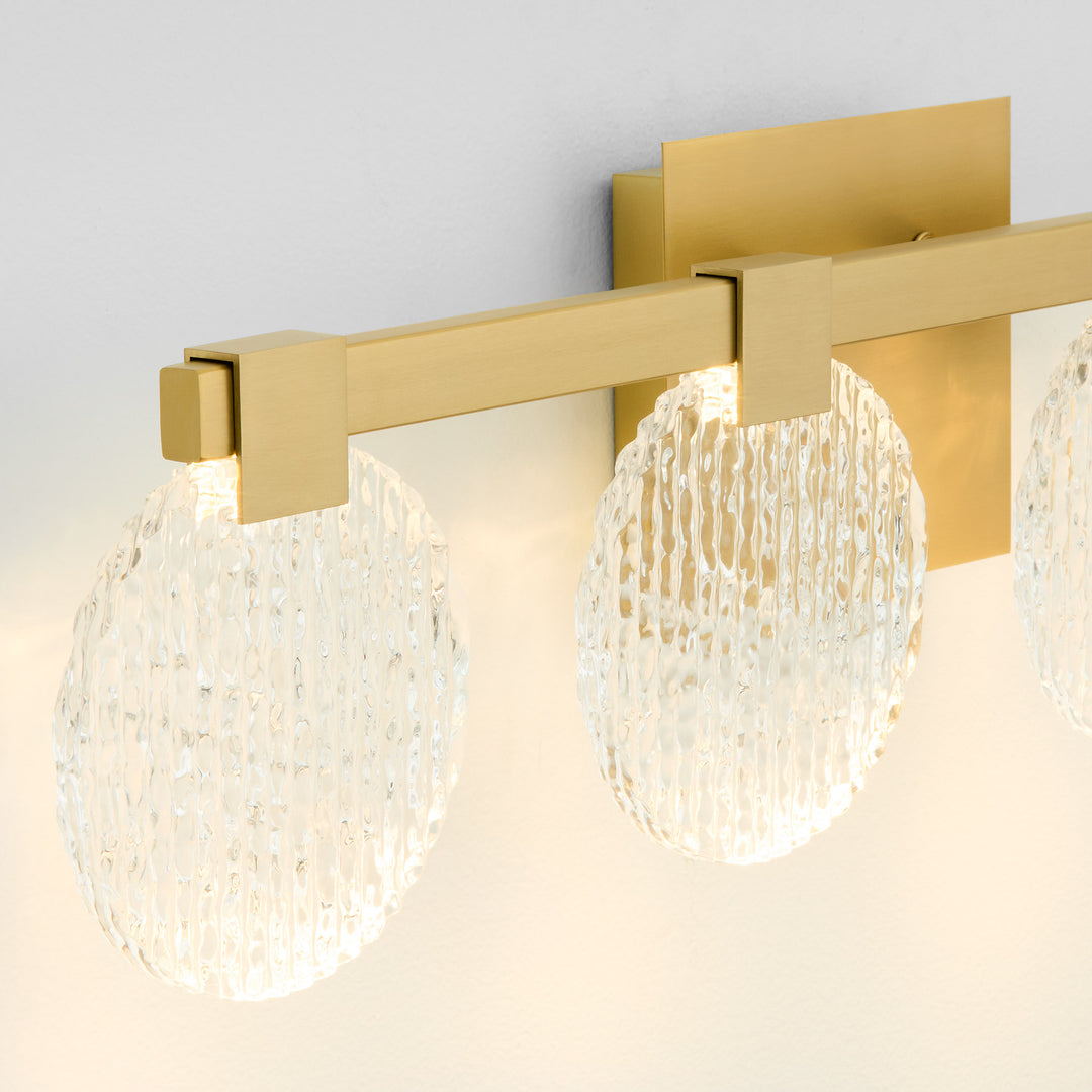 AXIOM Four Light CCT Vanity - Aged Brass