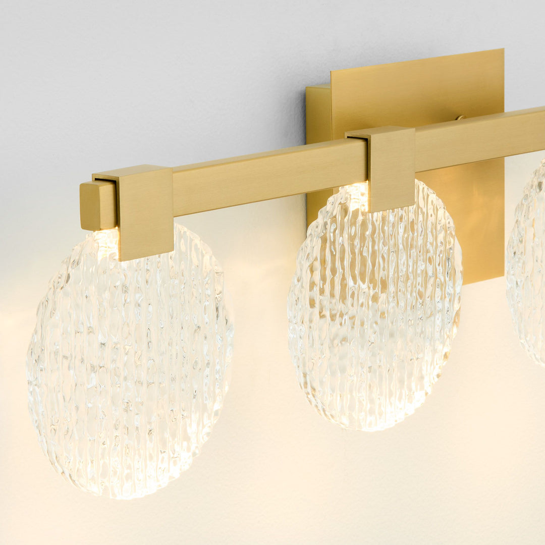 AXIOM Four Light CCT Vanity - Aged Brass