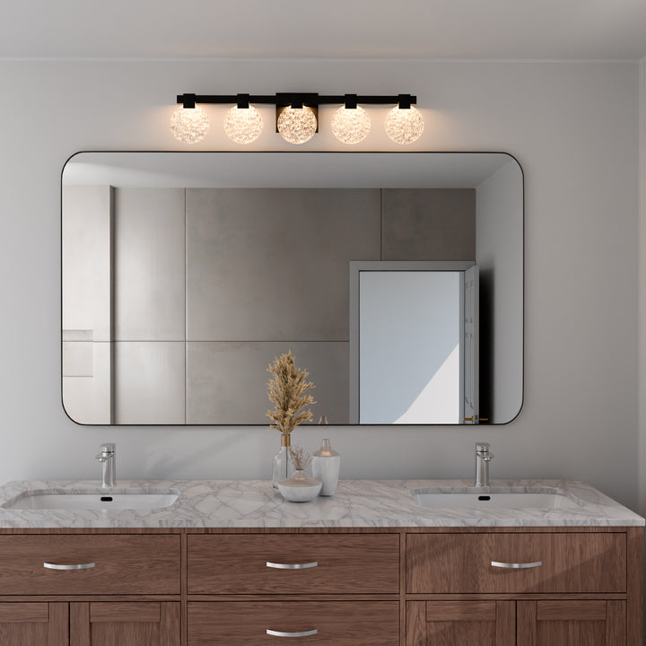 AXIOM Five Light CCT Vanity - Black