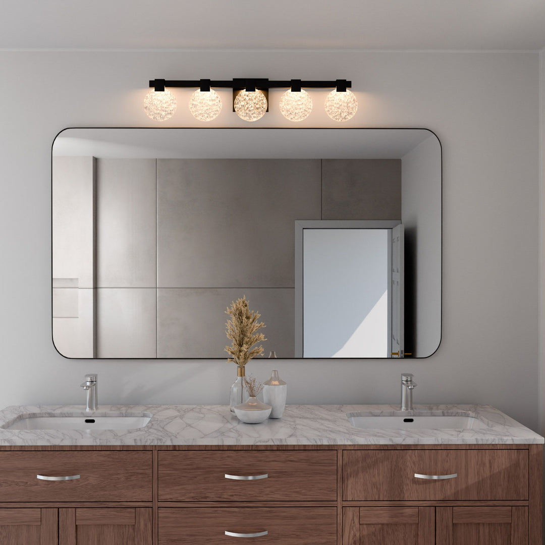 AXIOM Five Light CCT Vanity - Black