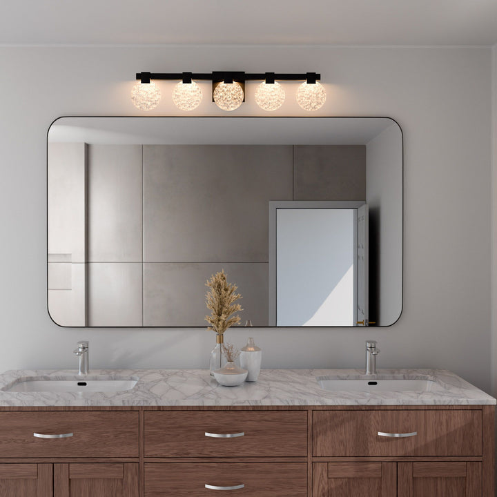 AXIOM Five Light CCT Vanity - Black