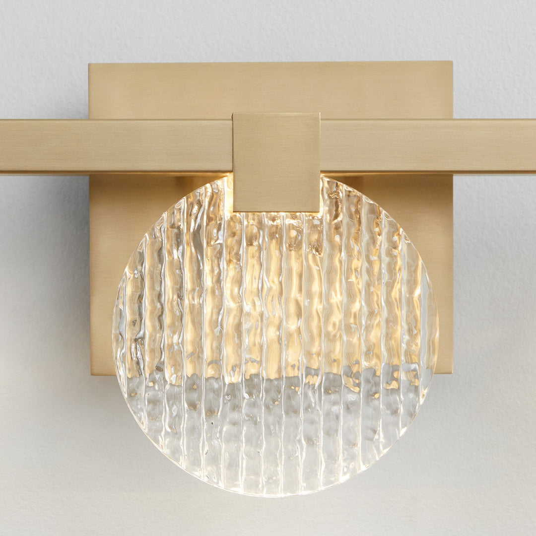 AXIOM Five Light CCT Vanity - Aged Brass