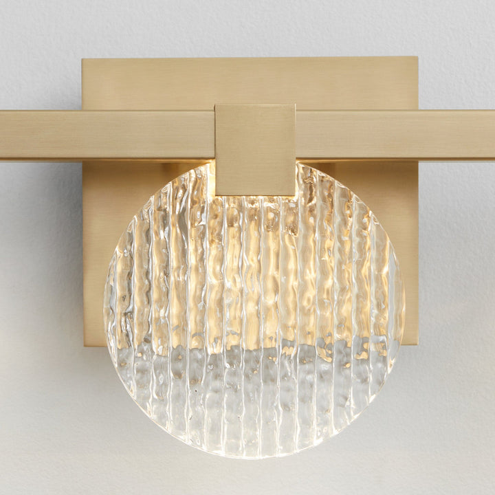 AXIOM Five Light CCT Vanity - Aged Brass