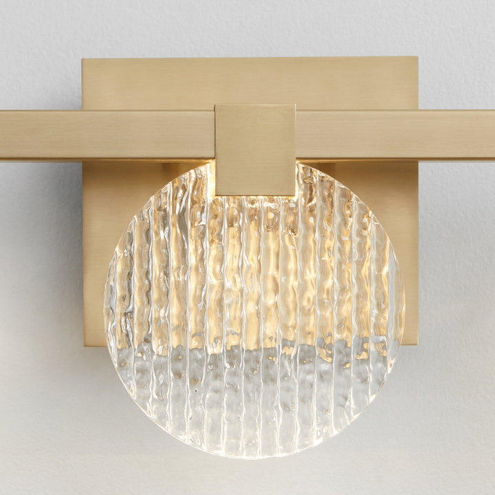 AXIOM Five Light CCT Vanity - Aged Brass
