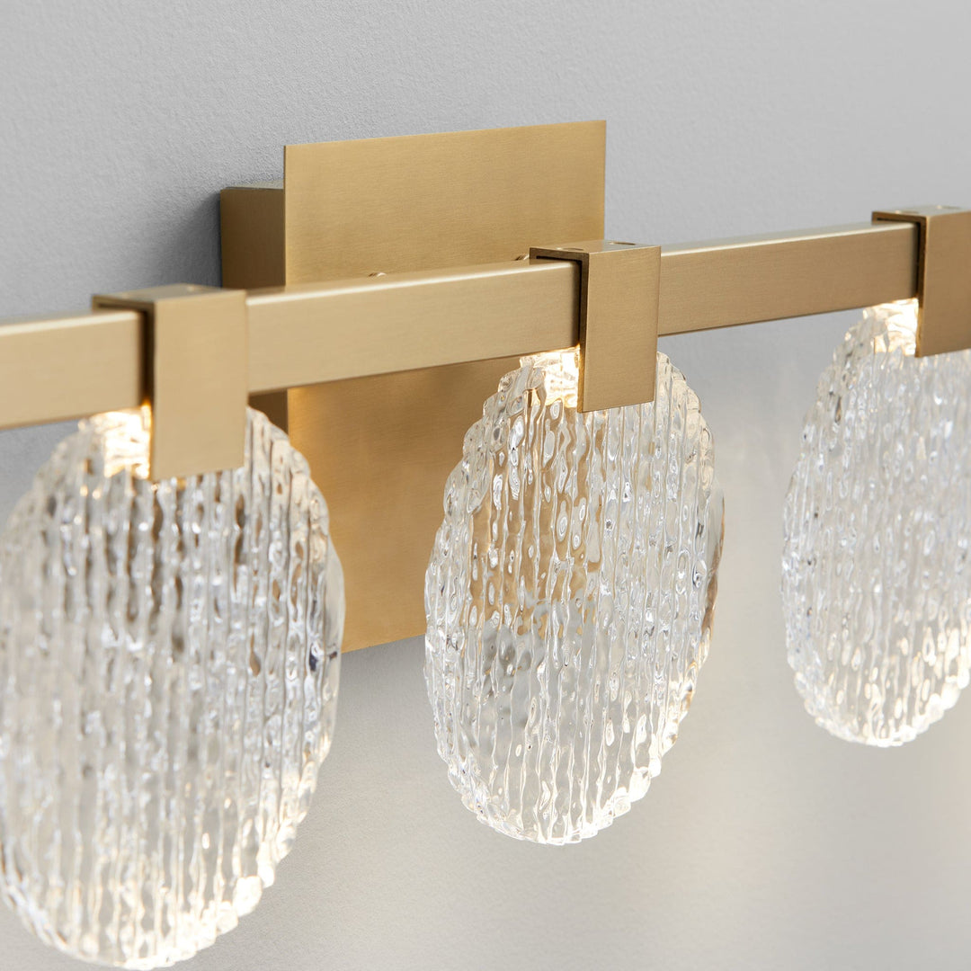 AXIOM Five Light CCT Vanity - Aged Brass