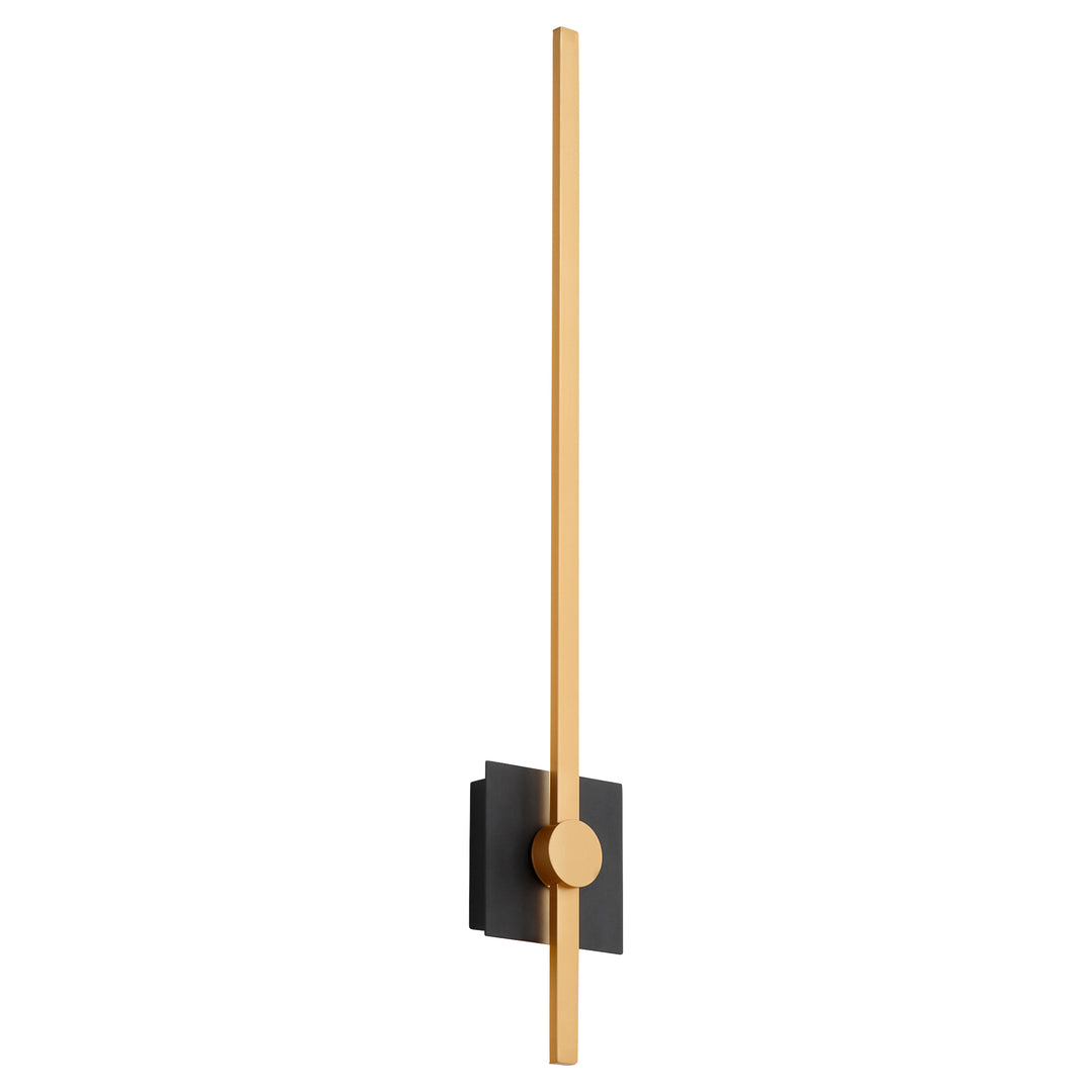 ZORA 32" Wall Sconce -3000k- Black/Industrial Brass