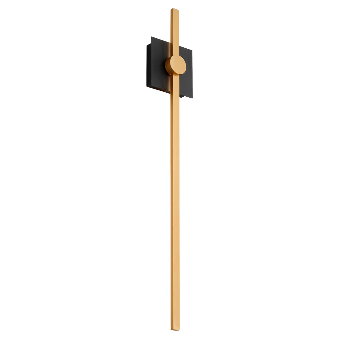 ZORA 32" Wall Sconce -3000k- Black/Industrial Brass