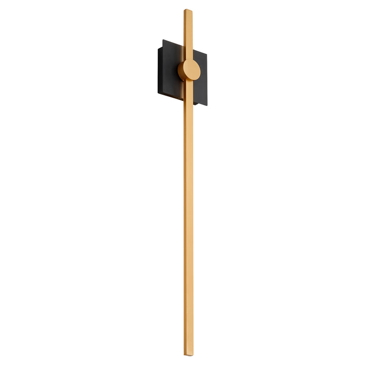 ZORA 32" Wall Sconce -3000k- Black/Industrial Brass