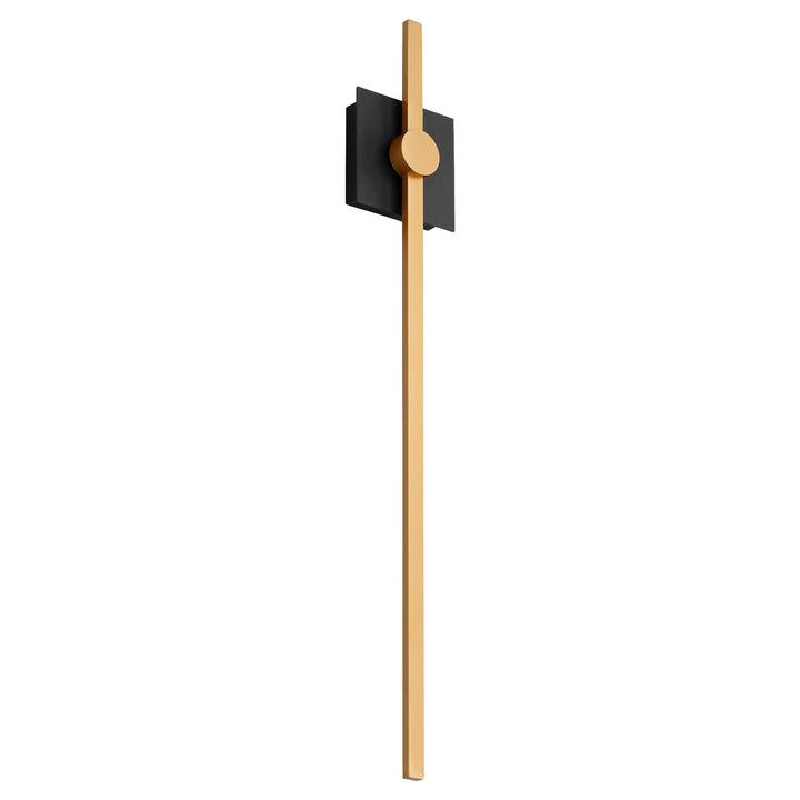 ZORA 32" Wall Sconce -3000k- Black/Industrial Brass